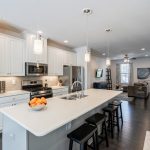 1535 S Church. White quartz center island seating for 4 at this new townhome for Sale in South End. Bullard Realty Group