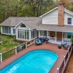 1605 Lawyers Road, Indian Trail, Bullard Realty Group ariel view of house and pool